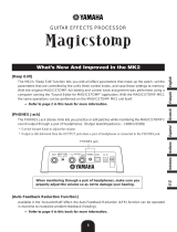 Yamaha MagicStomp MK2 User manual