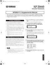 Yamaha SP2060 User manual