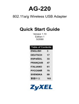 ZyXEL Communications AG-220 User manual