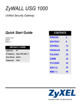 ZyXEL Communications ZyXEL ZyWALL USG-1000 User manual