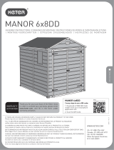Keter Manor 6x8 Resin Outdoor Storage User manual