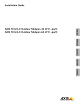 Axis T8123-E User manual