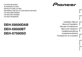 Pioneer DEH-X8500DAB User manual