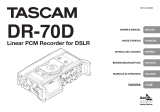 Tascam DR-70D 4-Channel Portable Recorder Owner's manual