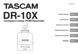 Tascam DR-10X Owner's manual