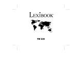 Lexibook Touchman TM232 User manual