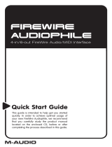 M-Audio Firewire Audiophile Owner's manual