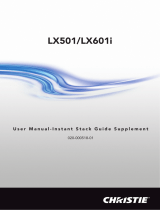 Christie LX501 User manual