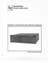 Electro-Voice AP3200 Owner's manual
