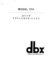 dbx 274 (Project 1) Owner's manual