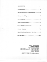 Tapco 6200A Owner's manual