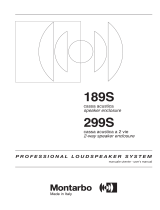 Montarbo 299S GREY PASSIVE SPEAKER Owner's manual