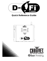 CHAUVET DJ D-Fi 2.4GHz Reference guide