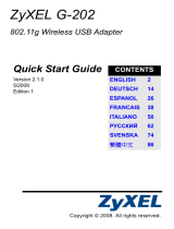 ZyXEL G-202 Owner's manual