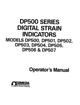 Omega DP500 Series Owner's manual