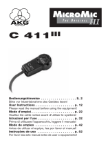 AKG Acoustics C 411 III User manual