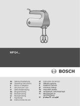 Bosch Hand-held mixer MFQ4020 450 W White, Black Owner's manual