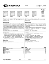 ACI Farfisa PL124G Owner's manual
