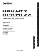 Yamaha HPH-MT7 Owner's manual