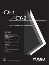Yamaha CX-1 Owner's manual