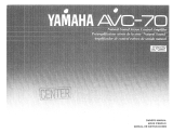 Yamaha AVC-70 Owner's manual