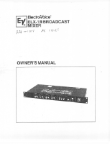 Electro-Voice ELX-1R Owner's manual