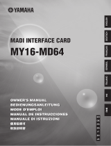 Yamaha MD64 Owner's manual