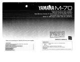 Yamaha M-70 Owner's manual