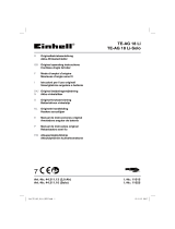 EINHELL TE-AG 18 Li-Solo User manual