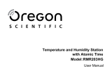 Oregon Scientific RMR203HG User manual
