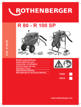 Rothenberger Drain cleaning machine R80 User manual