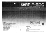 Yamaha P-520 Owner's manual