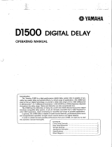 Yamaha D1500 Owner's manual