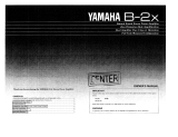 Yamaha B-2x Owner's manual