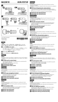 Sony ECMXYST1M User manual