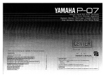 Yamaha P-07 Owner's manual