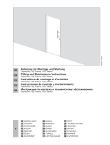Hormann Porte d'entrée acier Hublots inserts gris anthracite 90 x h.h.215 cm poussant gauche Owner's manual