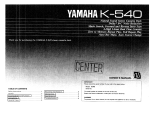 Yamaha K-540 Owner's manual
