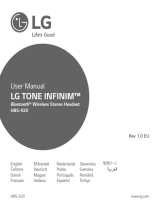 LG HBS-920 User manual