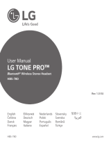 LG HBS-780-White User manual