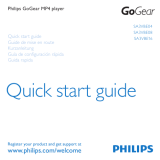 Philips SA3DKV Quick start guide