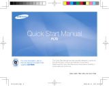Samsung PL70 Quick start guide