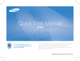 Samsung ST50 Quick start guide