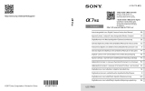 Sony Série Alpha 7R III User manual