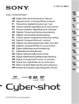 Sony cyber shot dsc w360s User manual