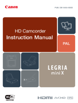 Canon LEGRIA mini X User manual
