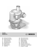 Bosch MUMXL40G/01 Operating instructions