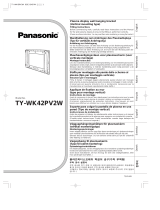 Panasonic TYWK42PV2W Operating instructions