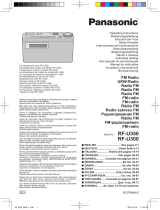 Panasonic RFU350 Owner's manual