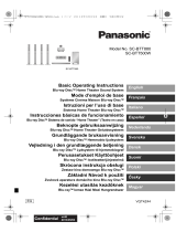 Panasonic SCBTT500WEG Owner's manual